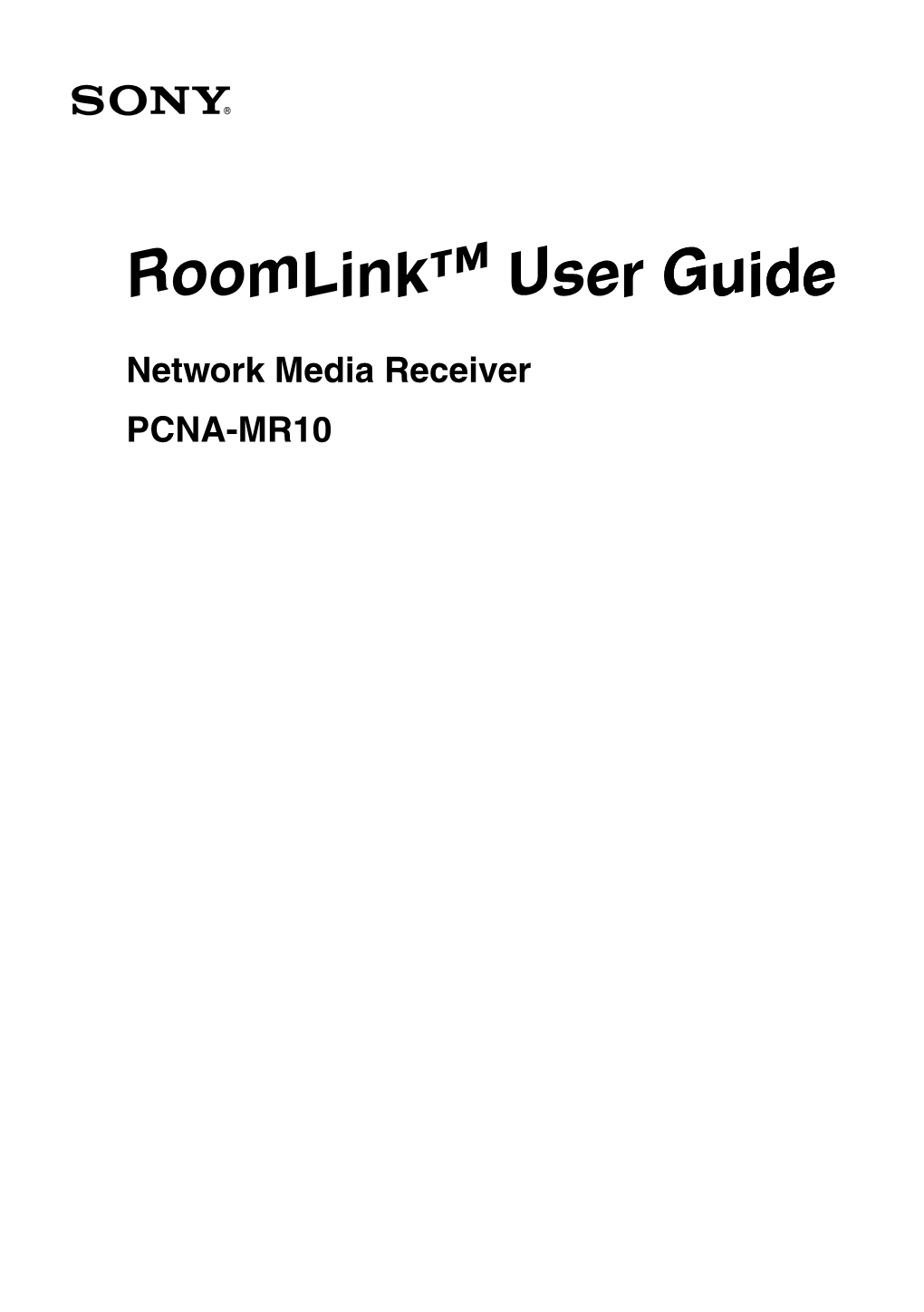 Roomlink™ User Guide