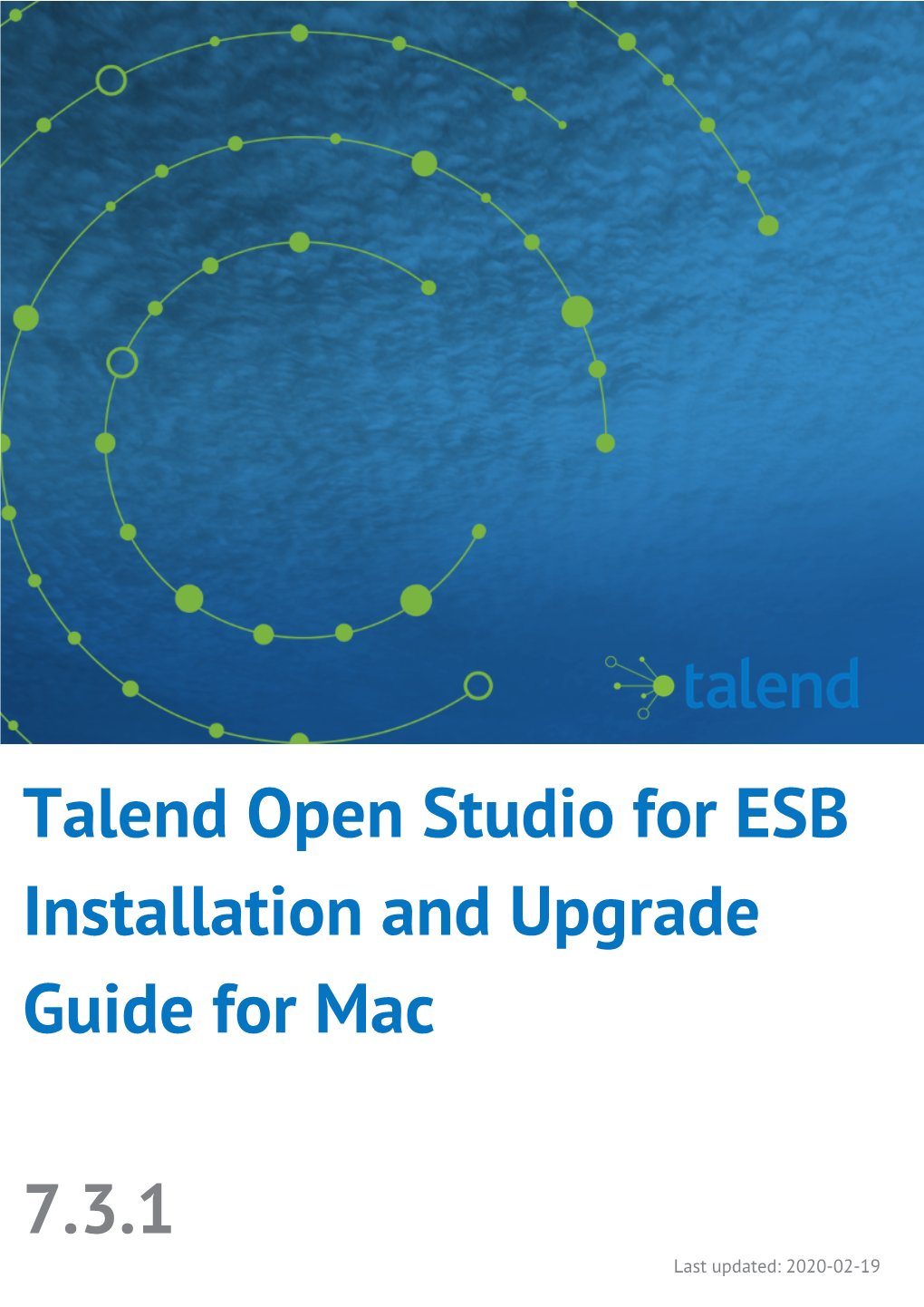 Talend Open Studio for ESB Installation and Upgrade Guide for Mac