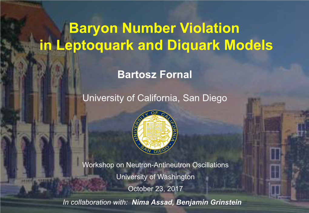 Baryon Number Violation in Leptoquark and Diquark Models