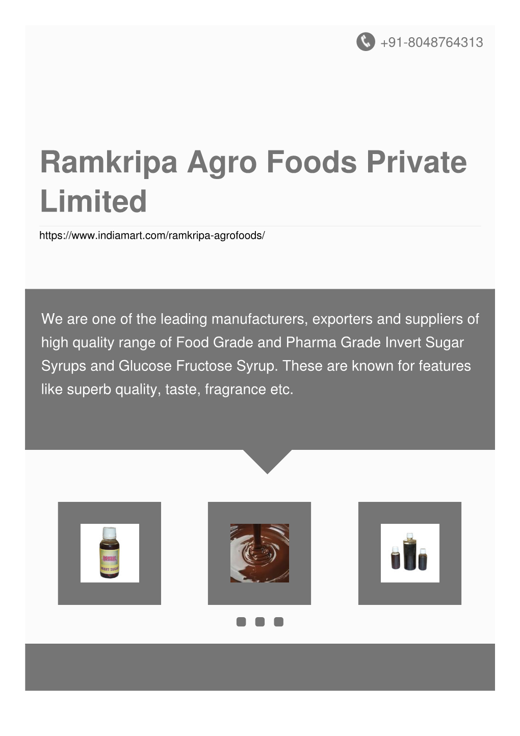 Ramkripa Agro Foods Private Limited