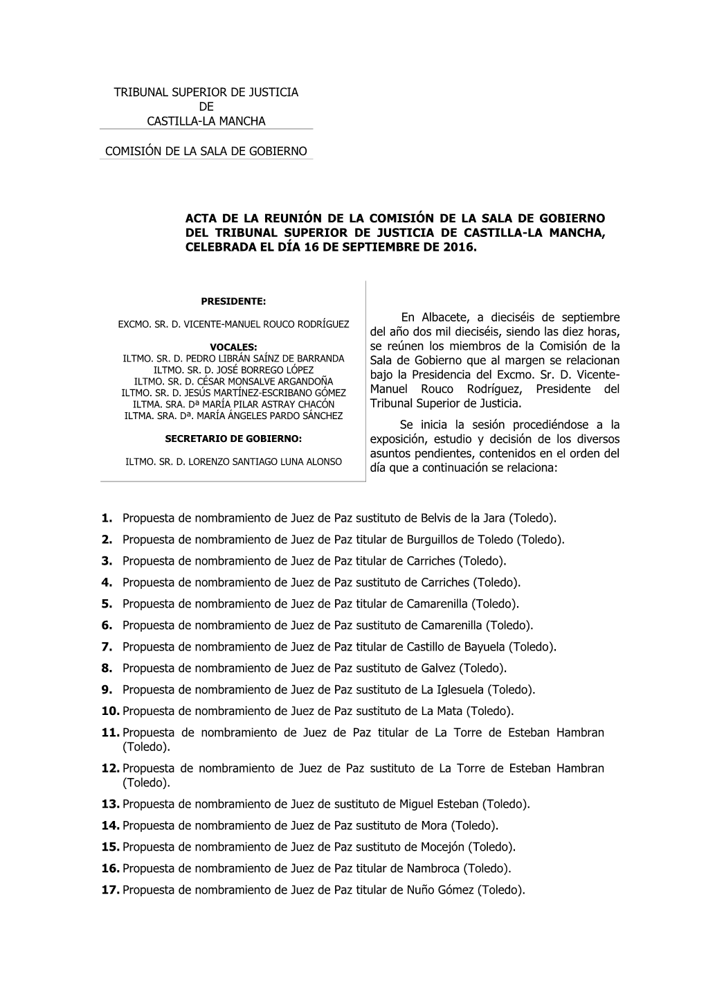 Tribunal Superior De Justicia De Castilla-La Mancha