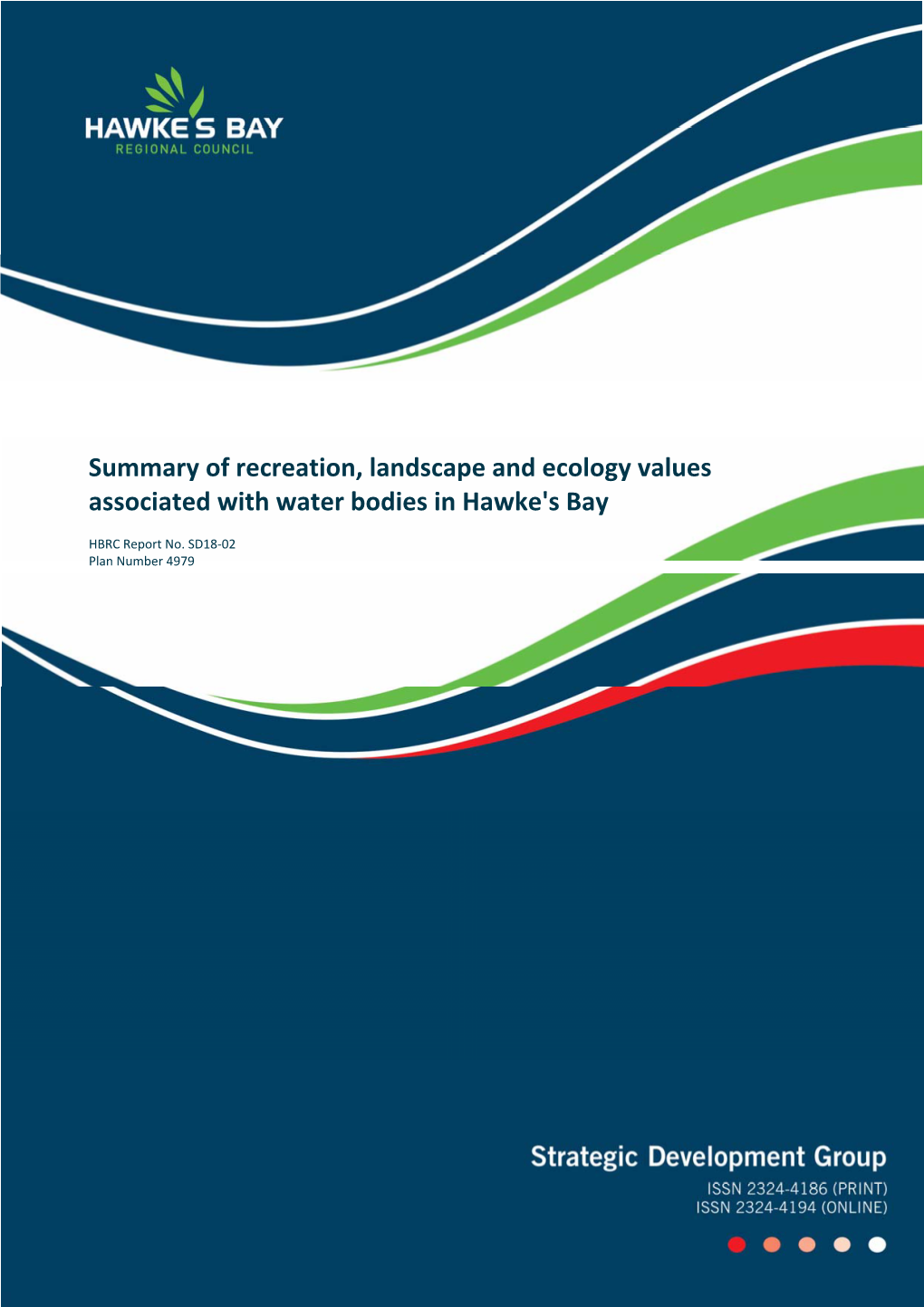 Summary of Recreation, Landscape and Ecology Values Associated with Water Bodies in Hawke's Bay