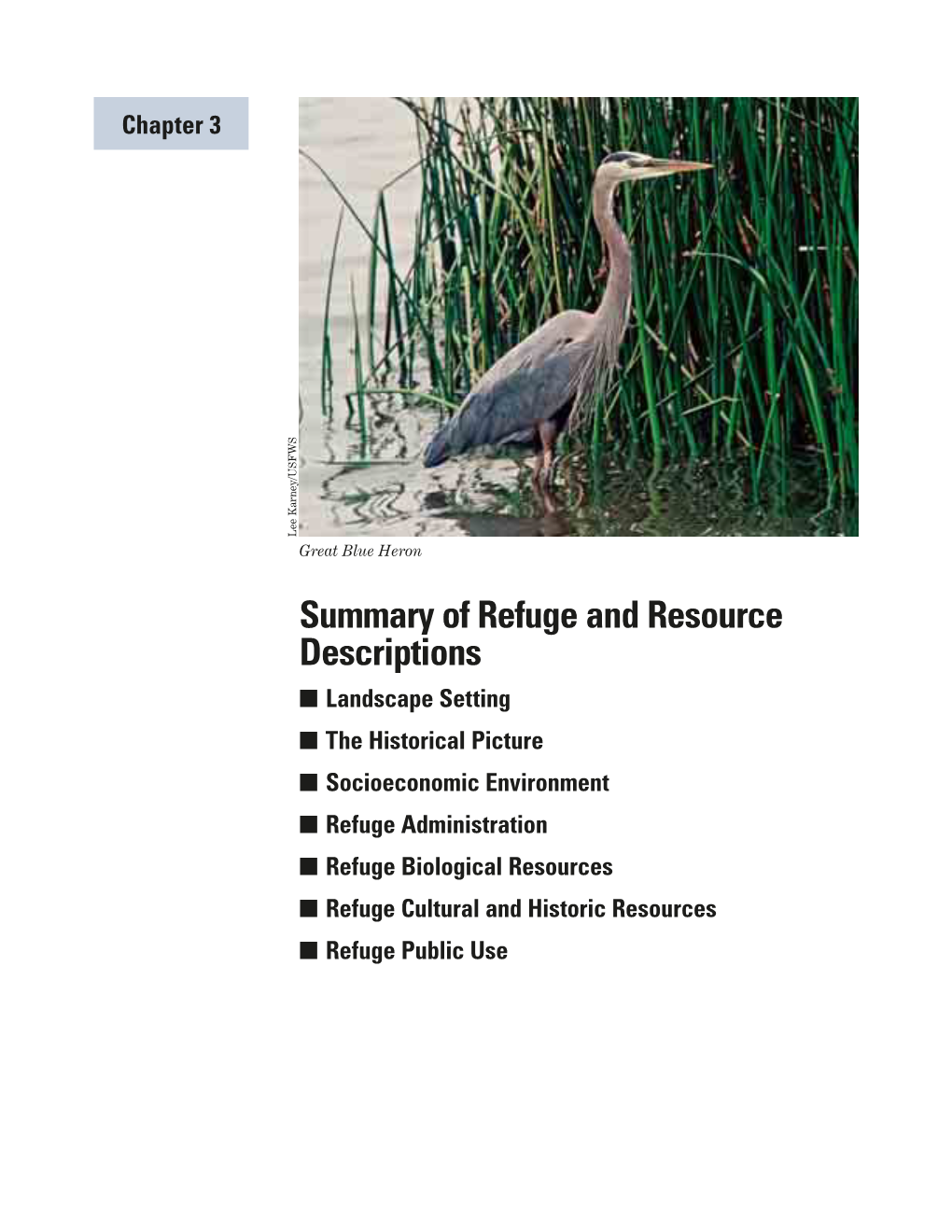 Chapter 3. Summary of Refuge and Resource Descriptions 3-1