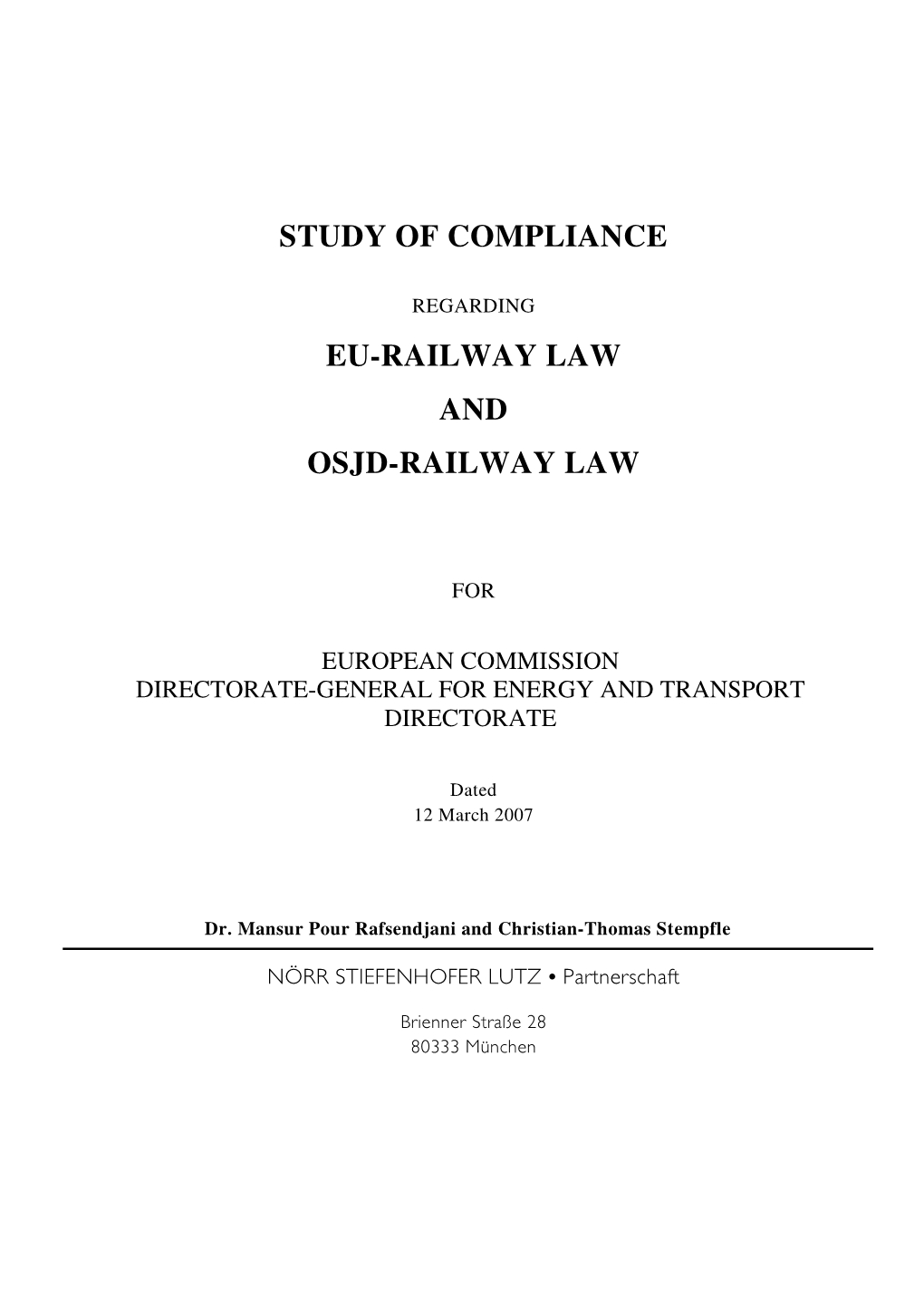 Osjd-Railway Law