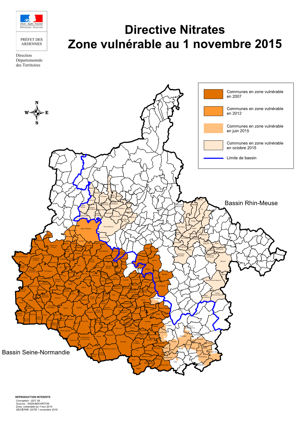 Directive Nitrates Zone Vulnérable Au 1 Novembre 2015