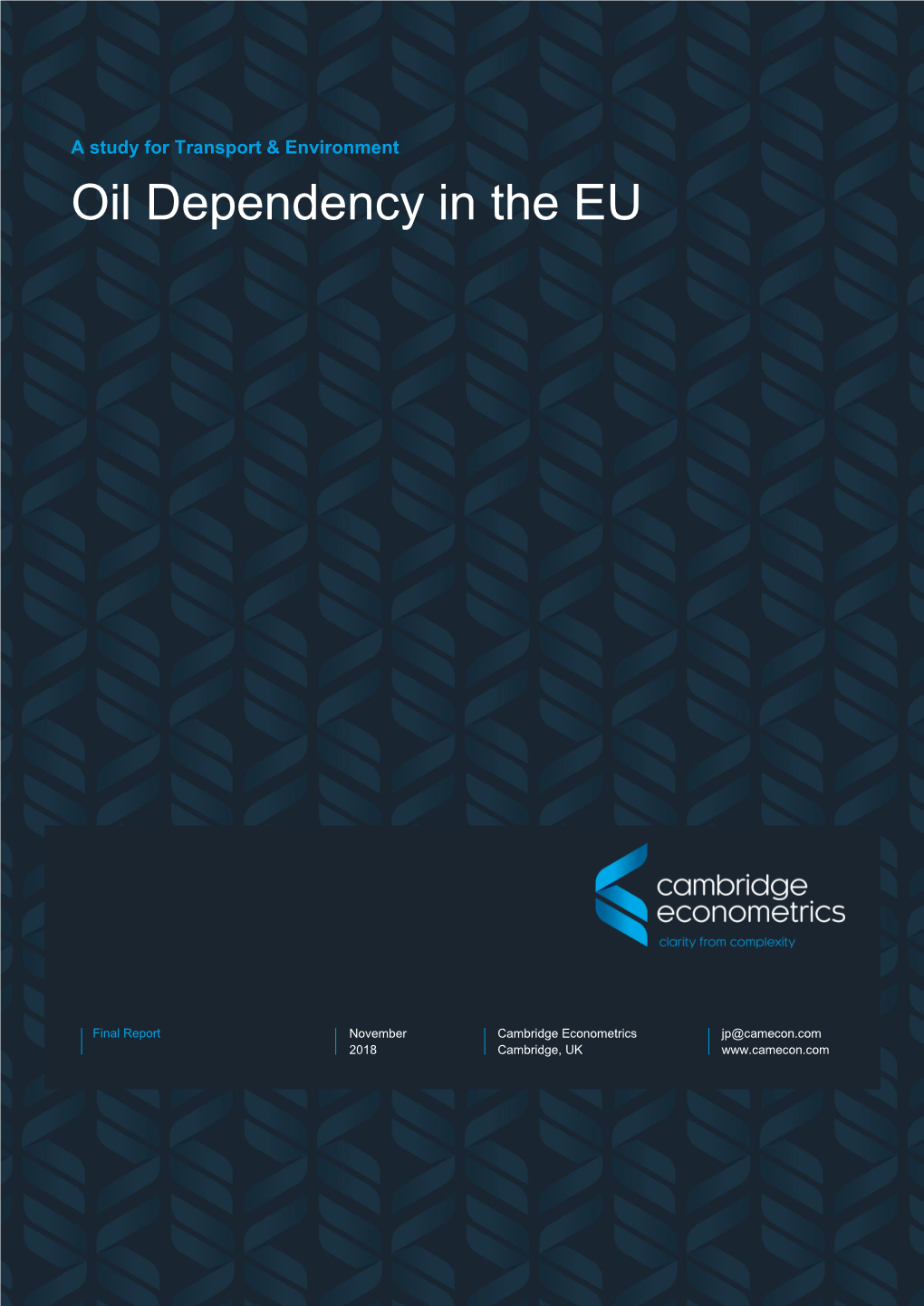 A Study on Oil Dependency in the EU