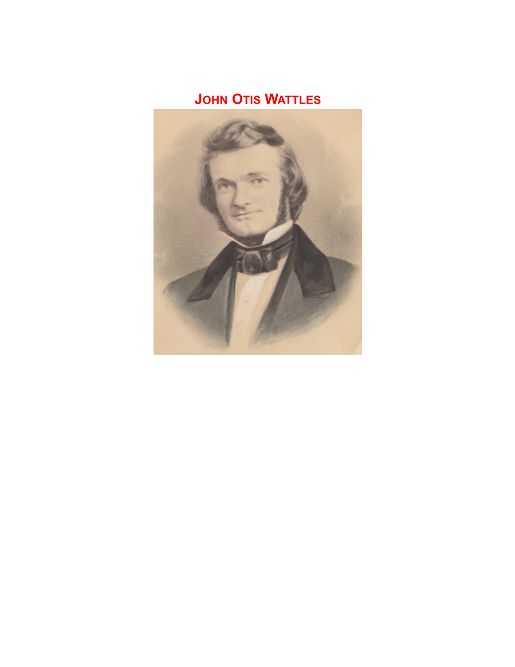 John Otis Wattles Hdt What? Index