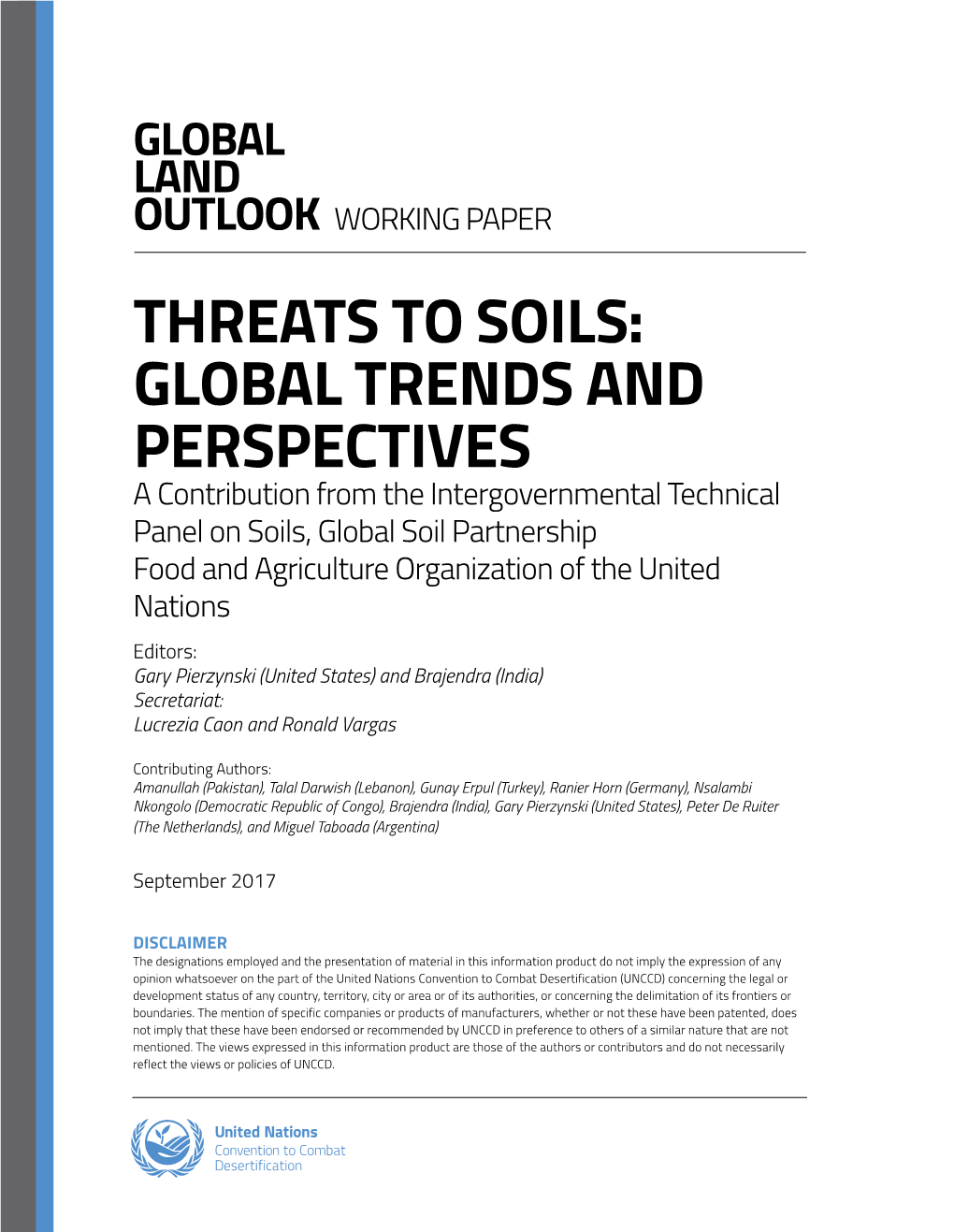 Threats to Soils