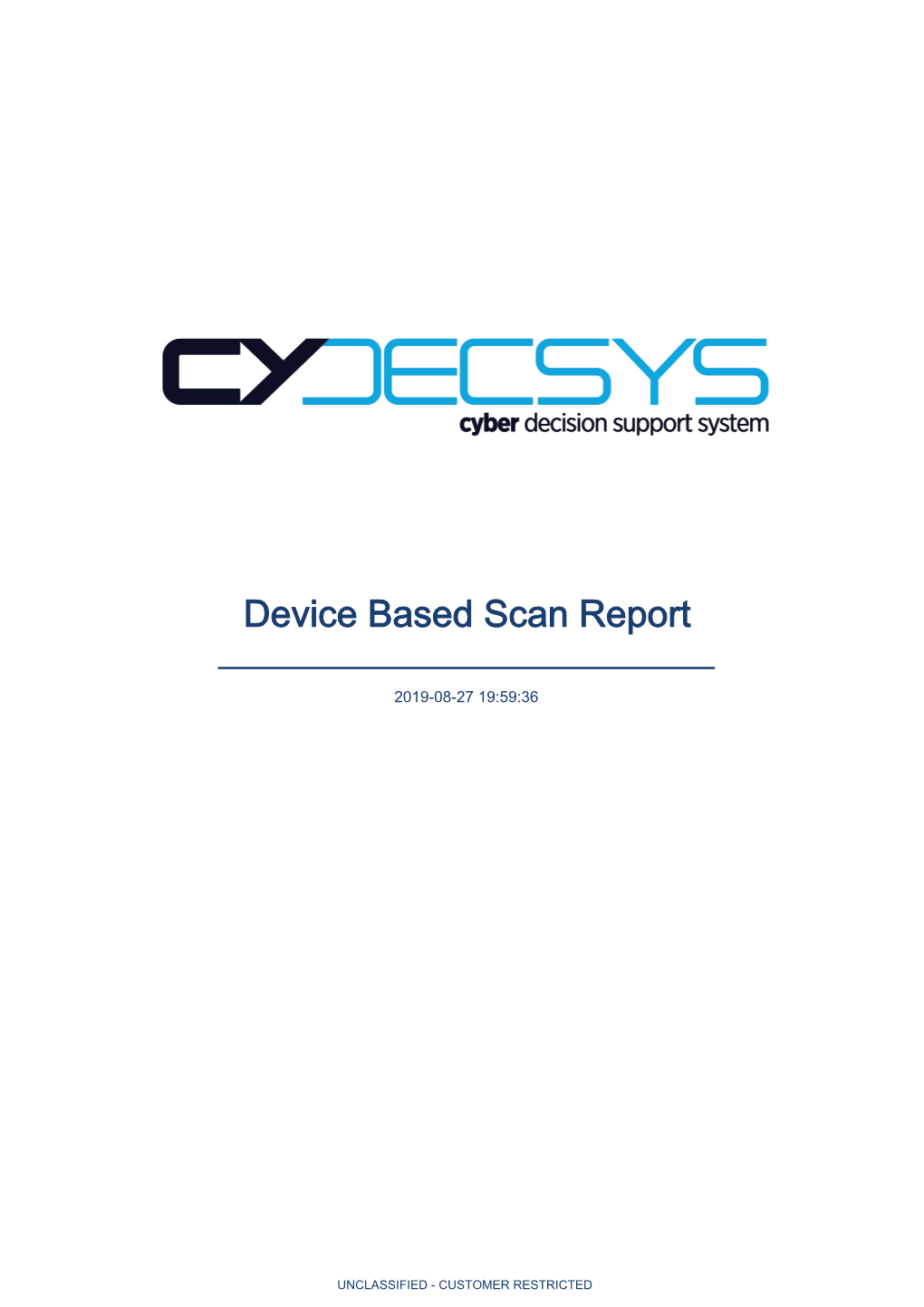 Device Based Scan Report