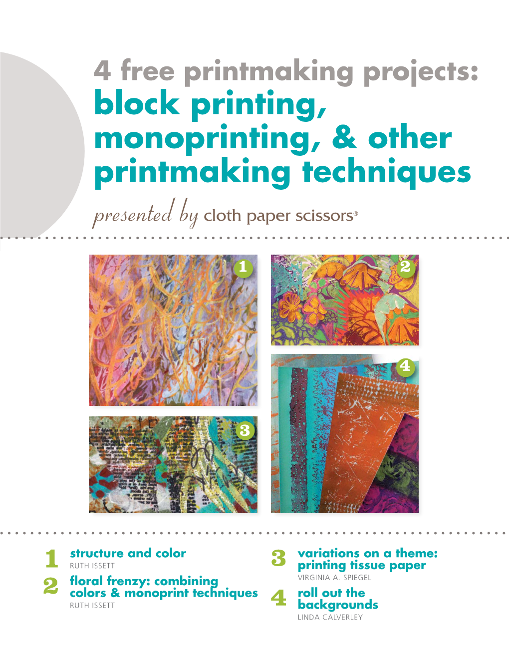 Block Printing, Monoprinting, & Other Printmaking Techniques