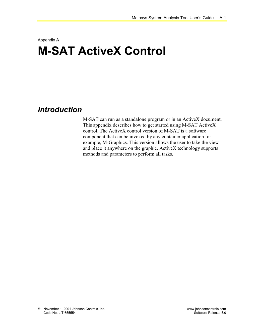 M-SAT Activex Control