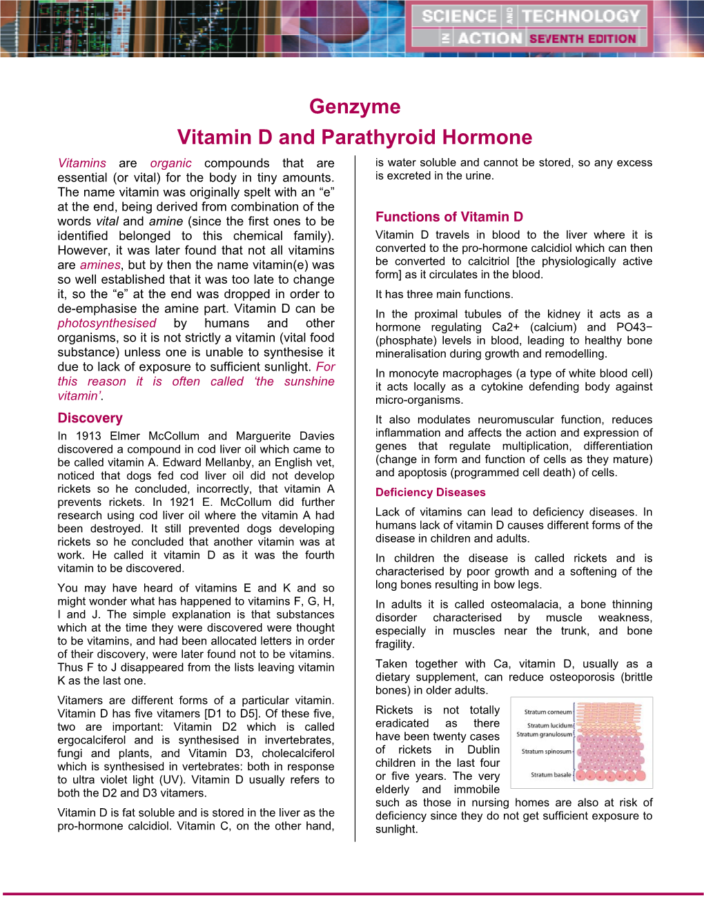Genzyme Vitamin D and Parathyroid Hormone