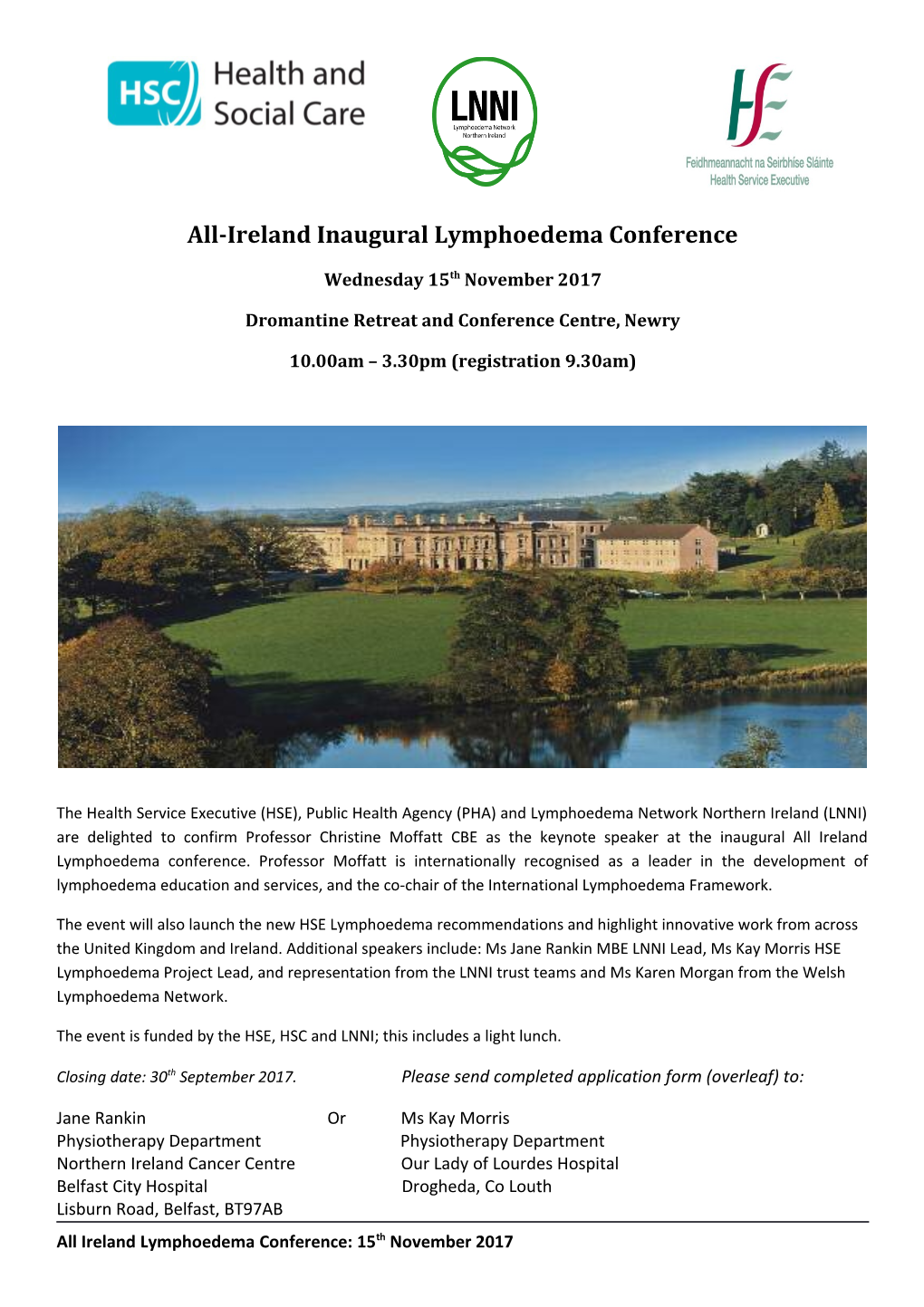 All-Ireland Inaugural Lymphoedema Conference