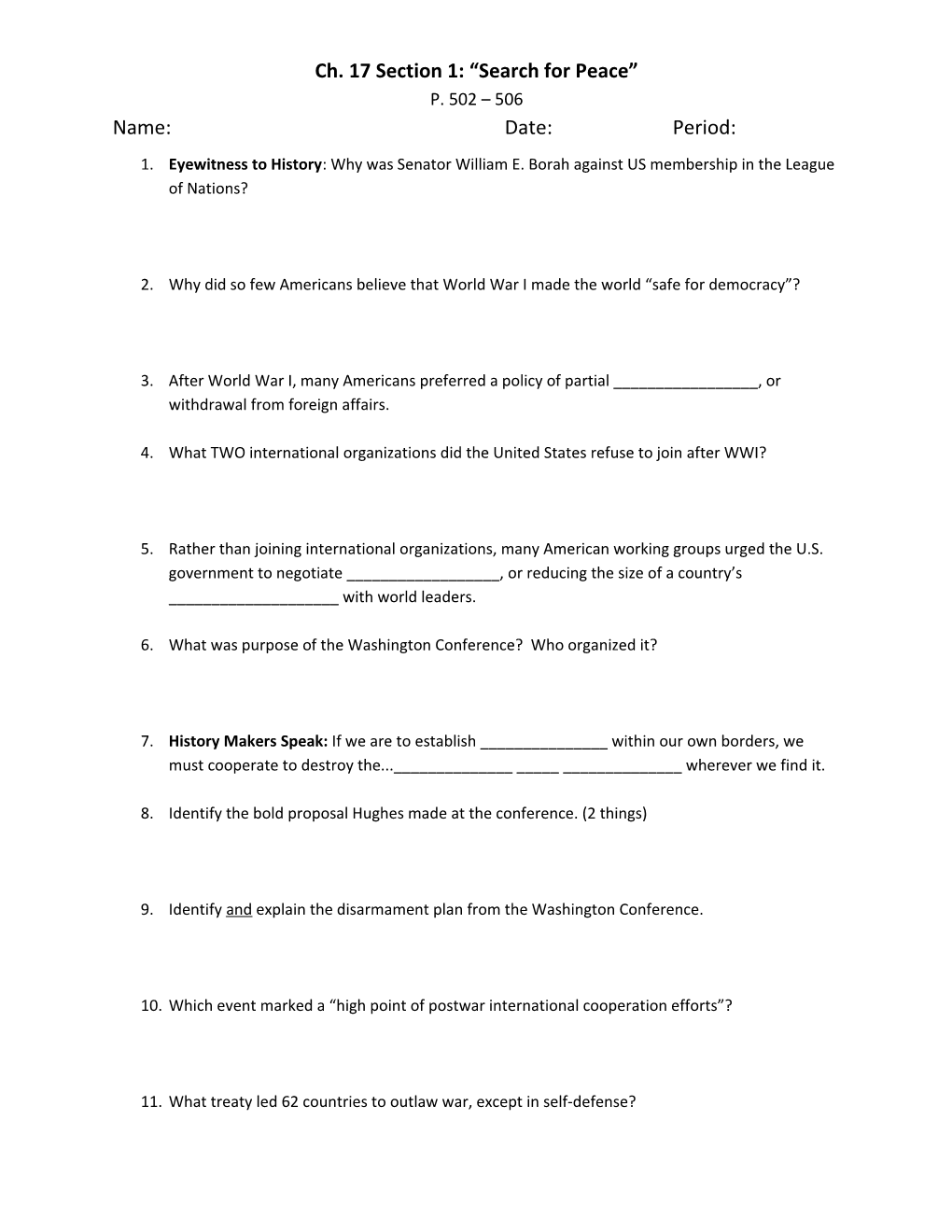 Chapter 14 Section 1 Active Reading s1