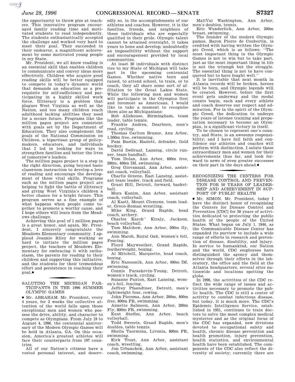 Congressional Record—Senate S7327