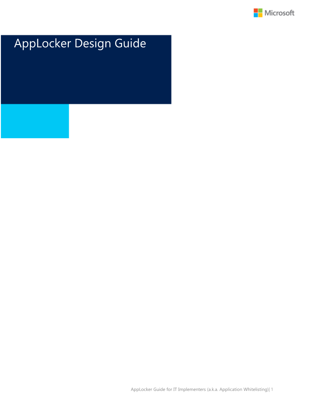 Applocker Design Guide