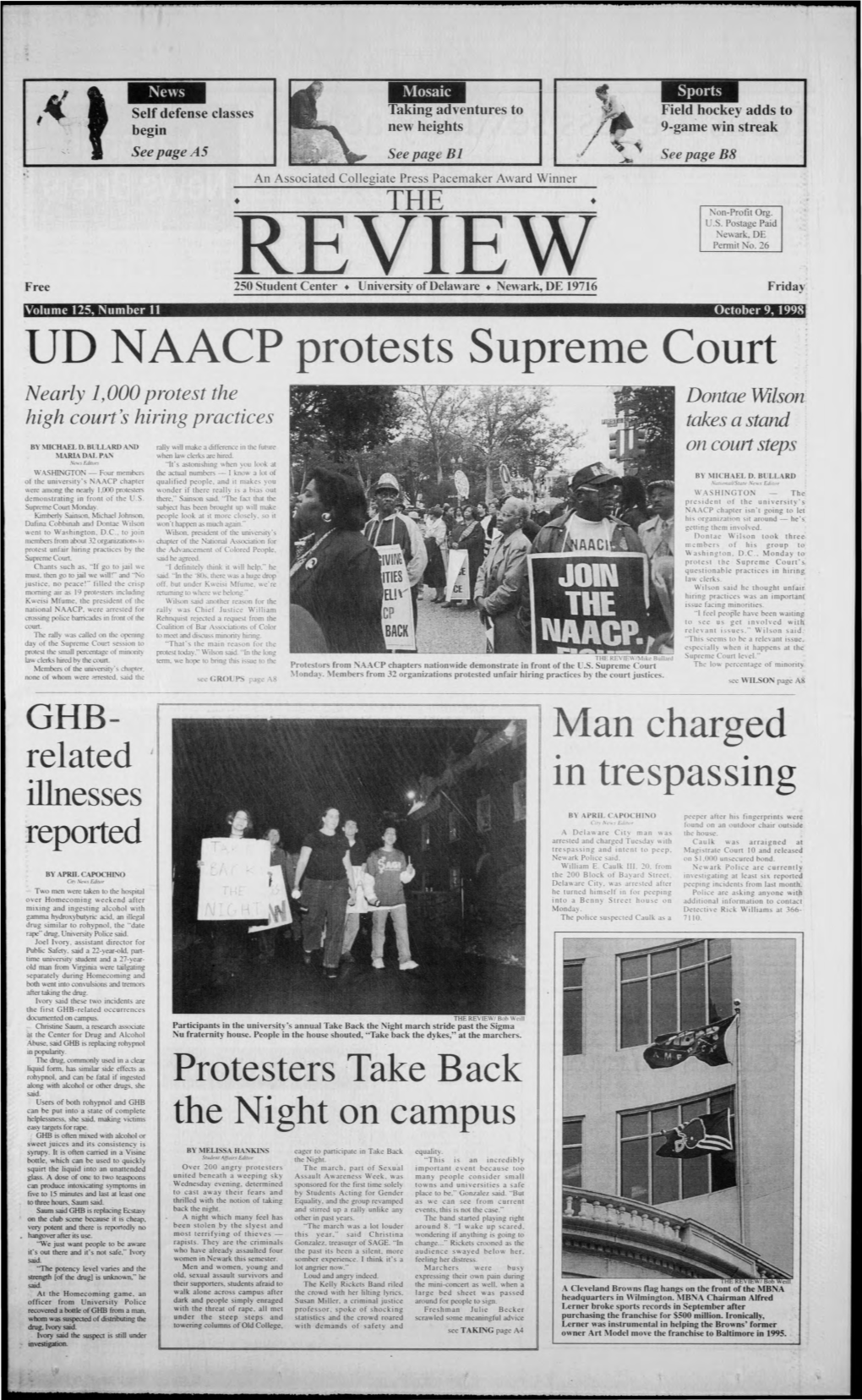 UD NAACP Protests Supreme Court Nearly 1,000 Protest the Dontae Wilson High Courts Hiring Practices Takes a Stand