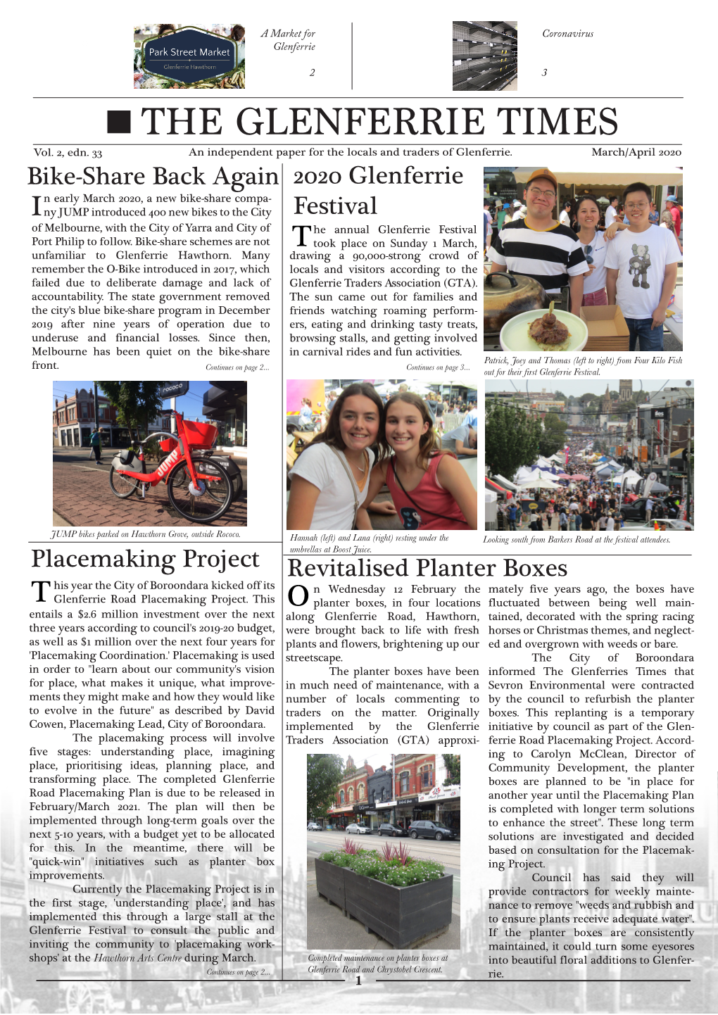 THE GLENFERRIE TIMES Vol