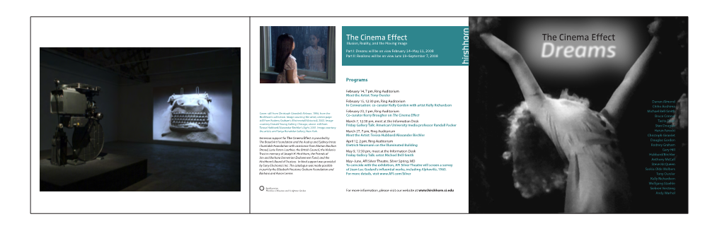 The Cinema Effect Exhibition Brochure
