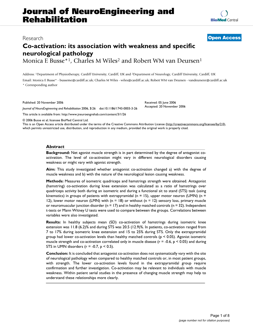 Viewing Muscle Cocontraction:Is It a Develop- 28