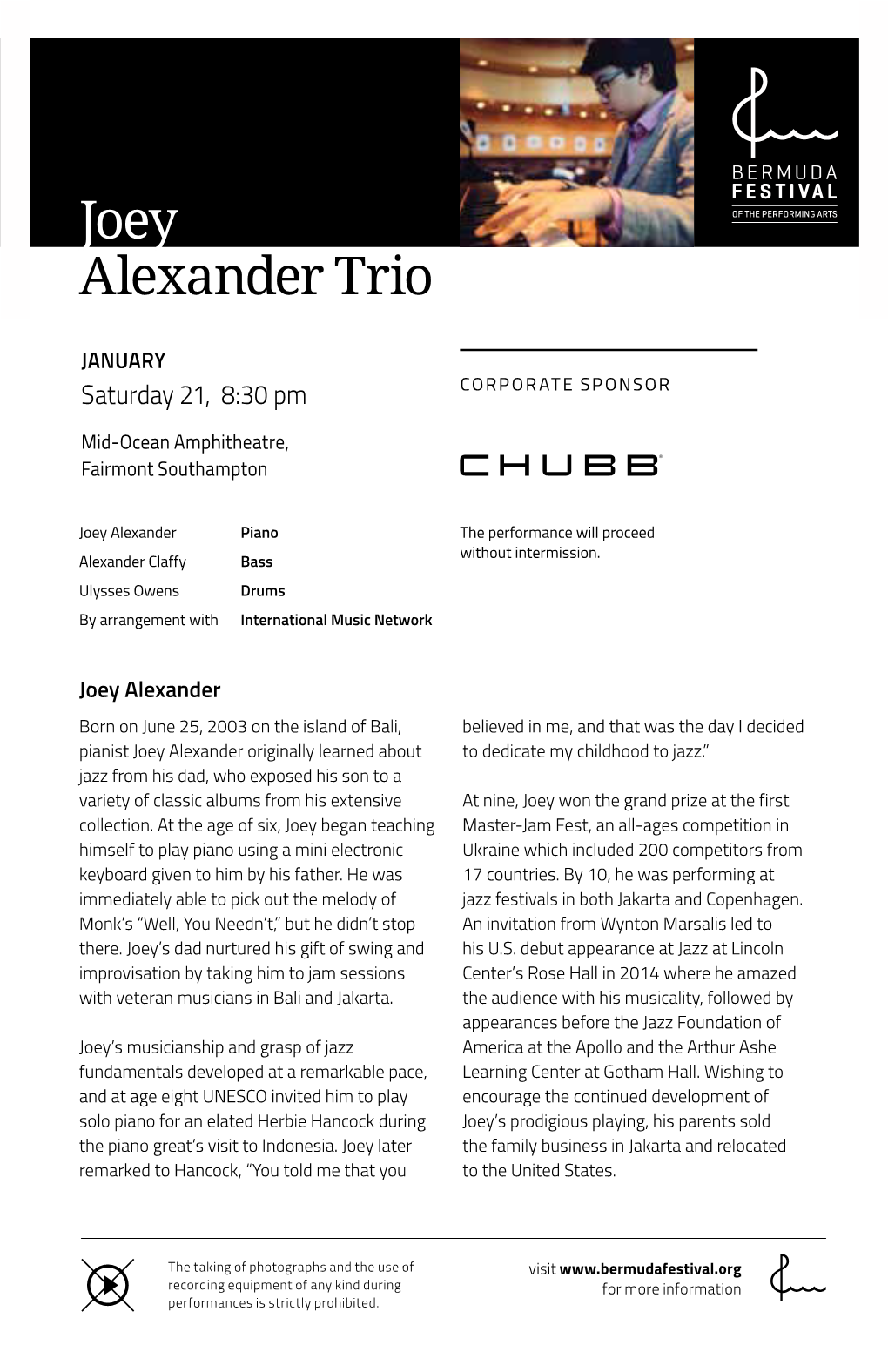 Joey Alexander Trio