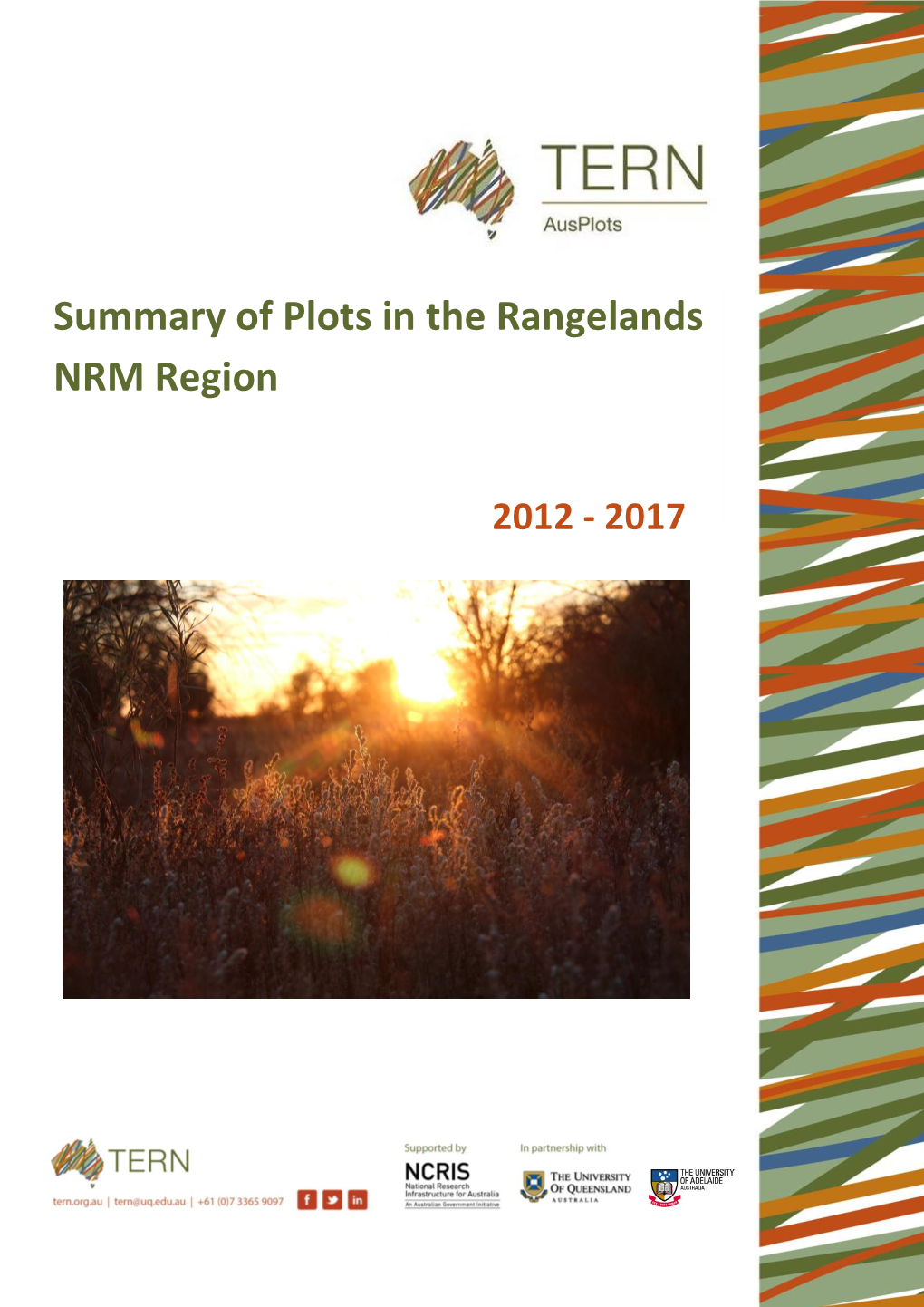 Summary of Plots in the Rangelands NRM Region