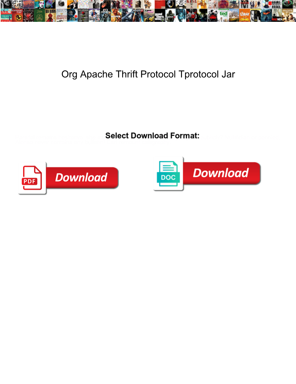 Org Apache Thrift Protocol Tprotocol Jar