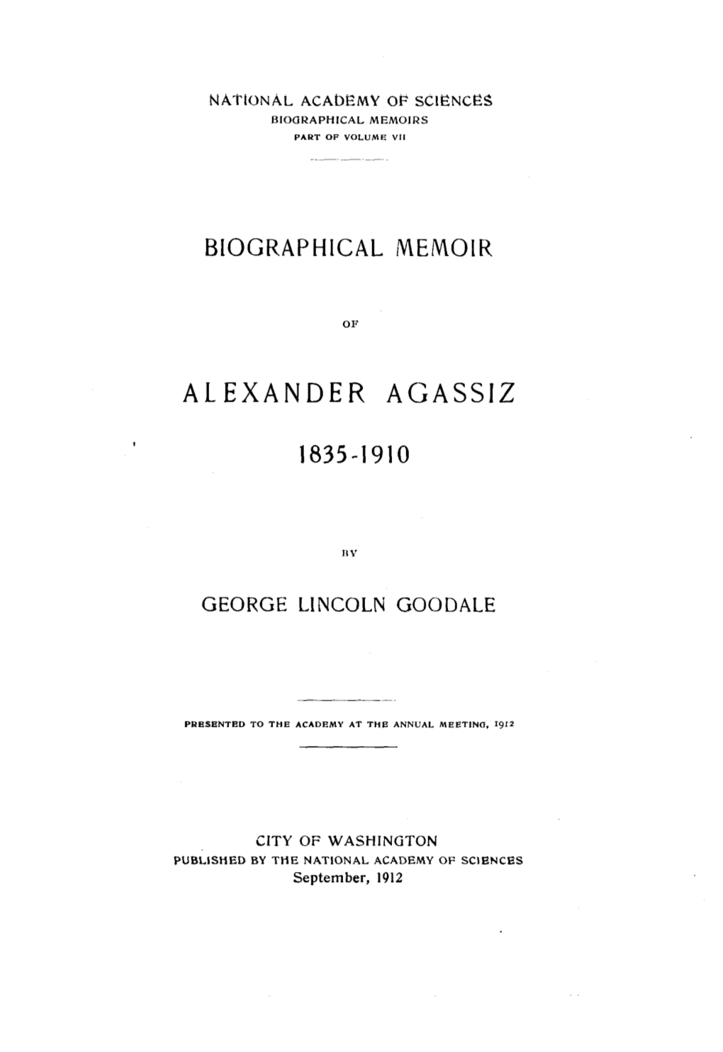 Alexander Agassiz