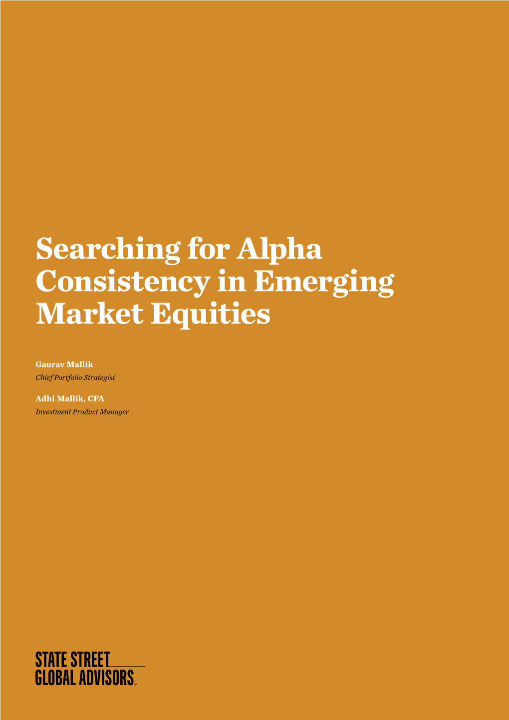 Searching for Alpha Consistency in Emerging Market Equities