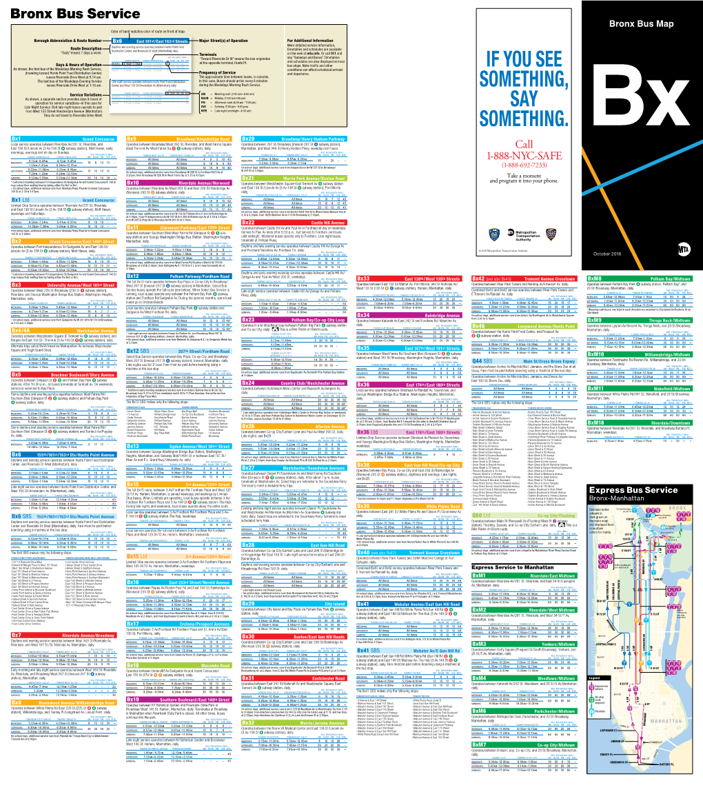 Bronx Bus Service Guide