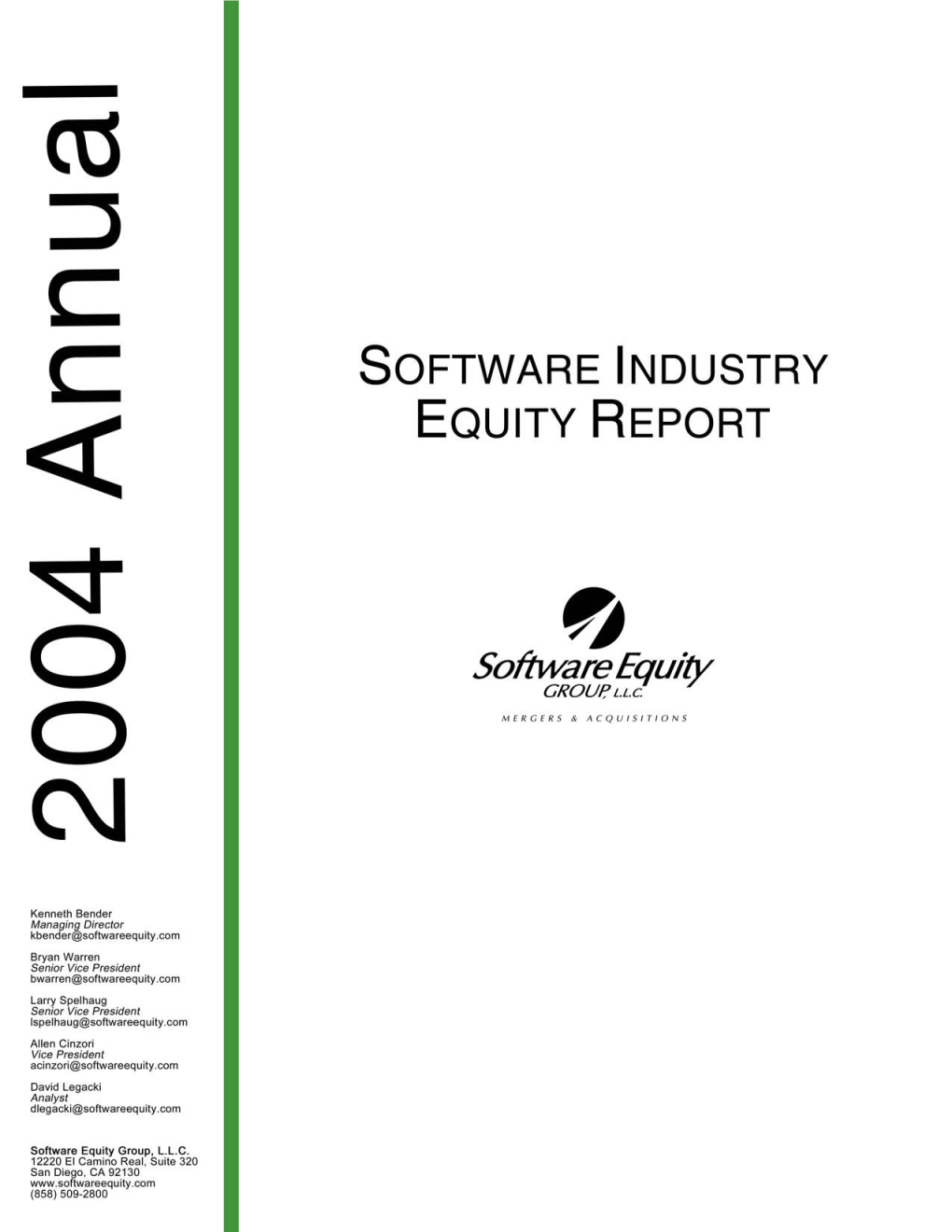 2004 Software Industry Equity Report.Pdf