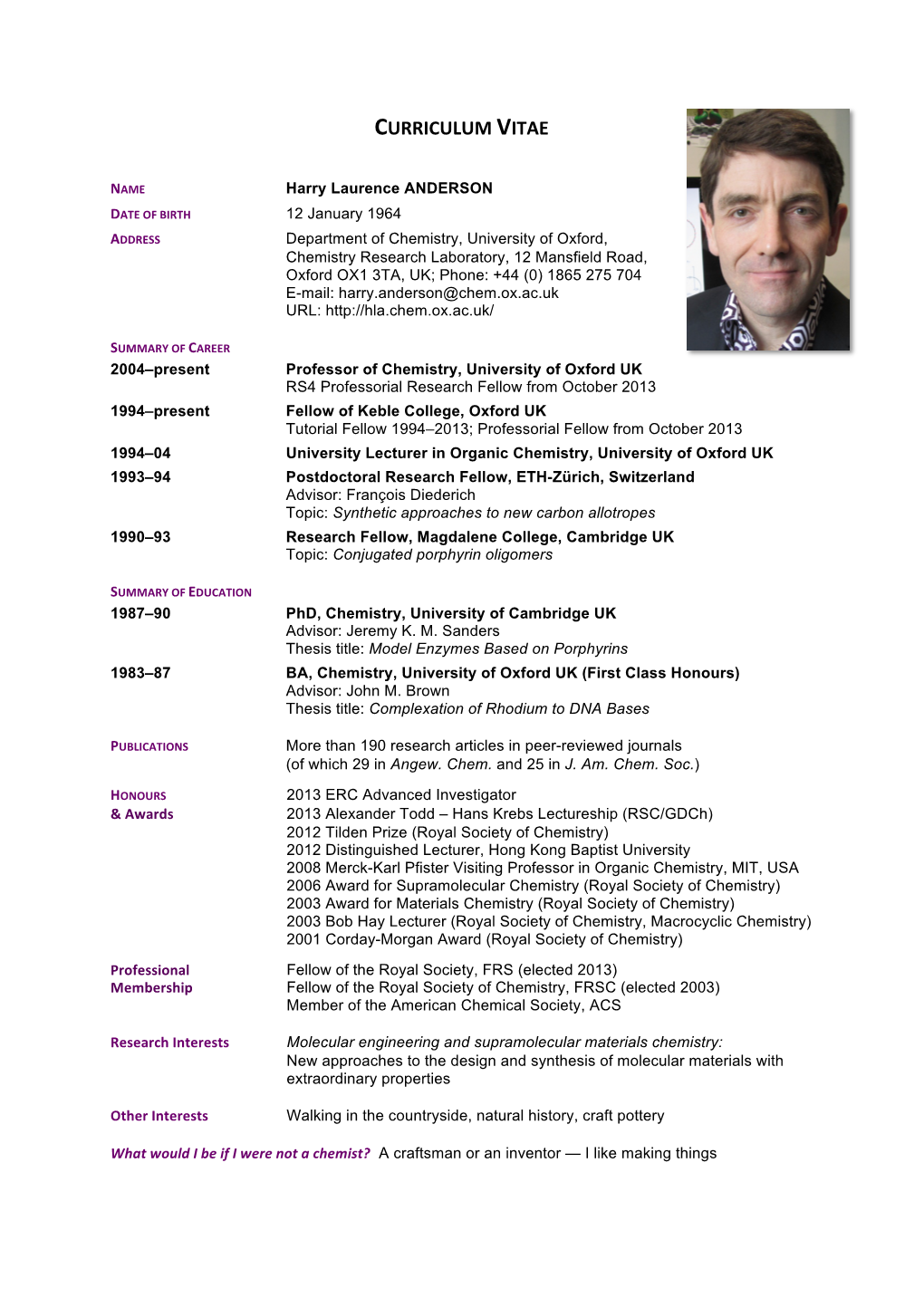 Curriculum Vitae