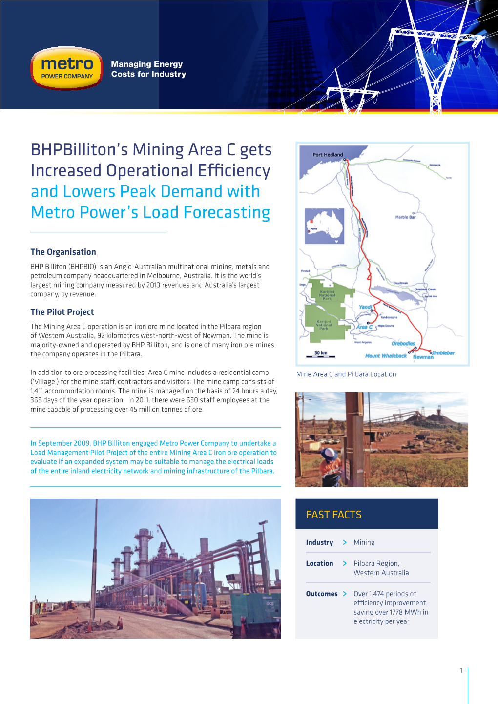 Bhpbilliton's Mining Area C Gets Increased Operational Efficiency