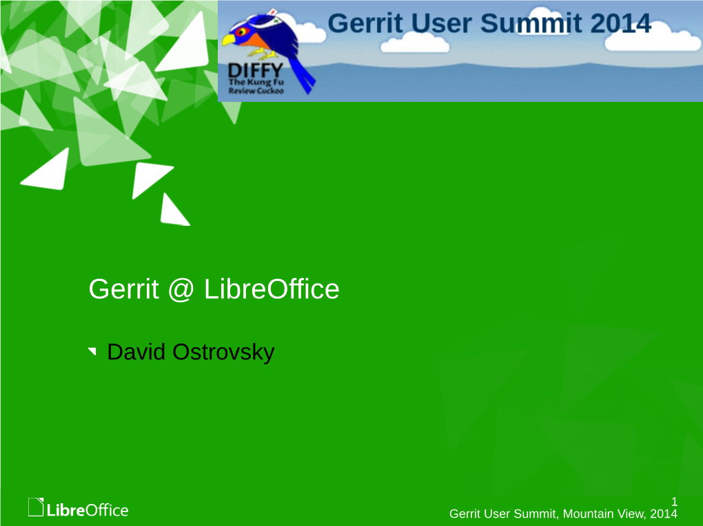 Gerrit@Libreoffice