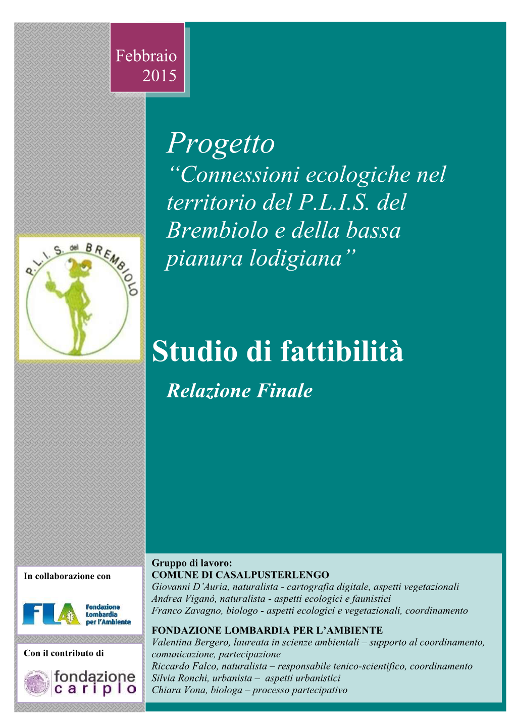 Progetto Studio Di Fattibilità