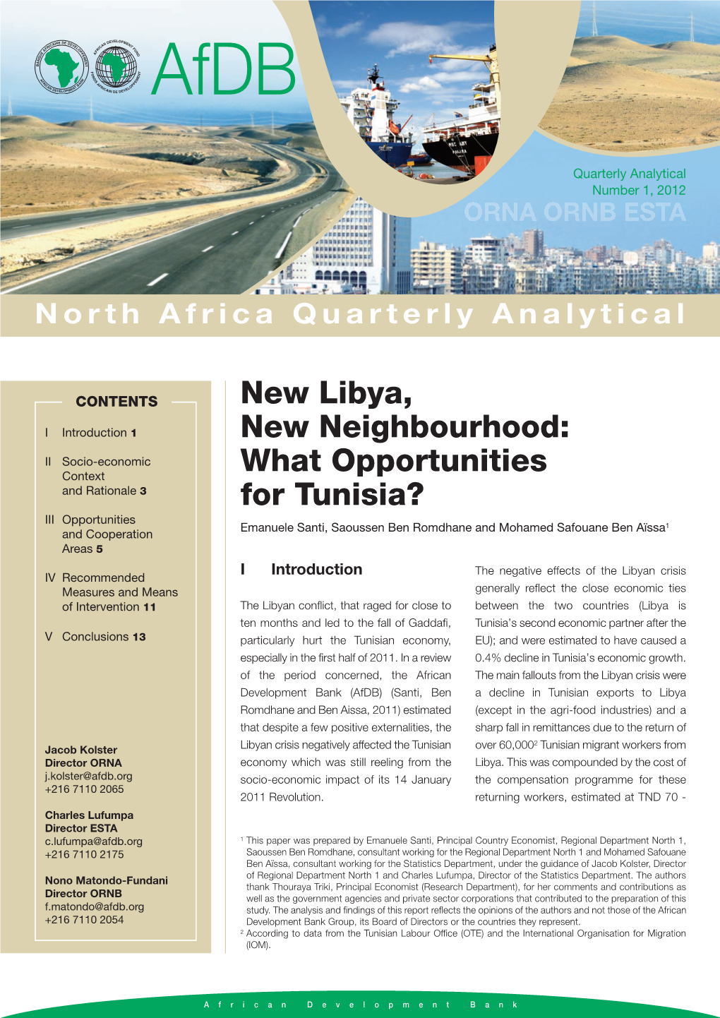 New Libya, New Neighbourhood