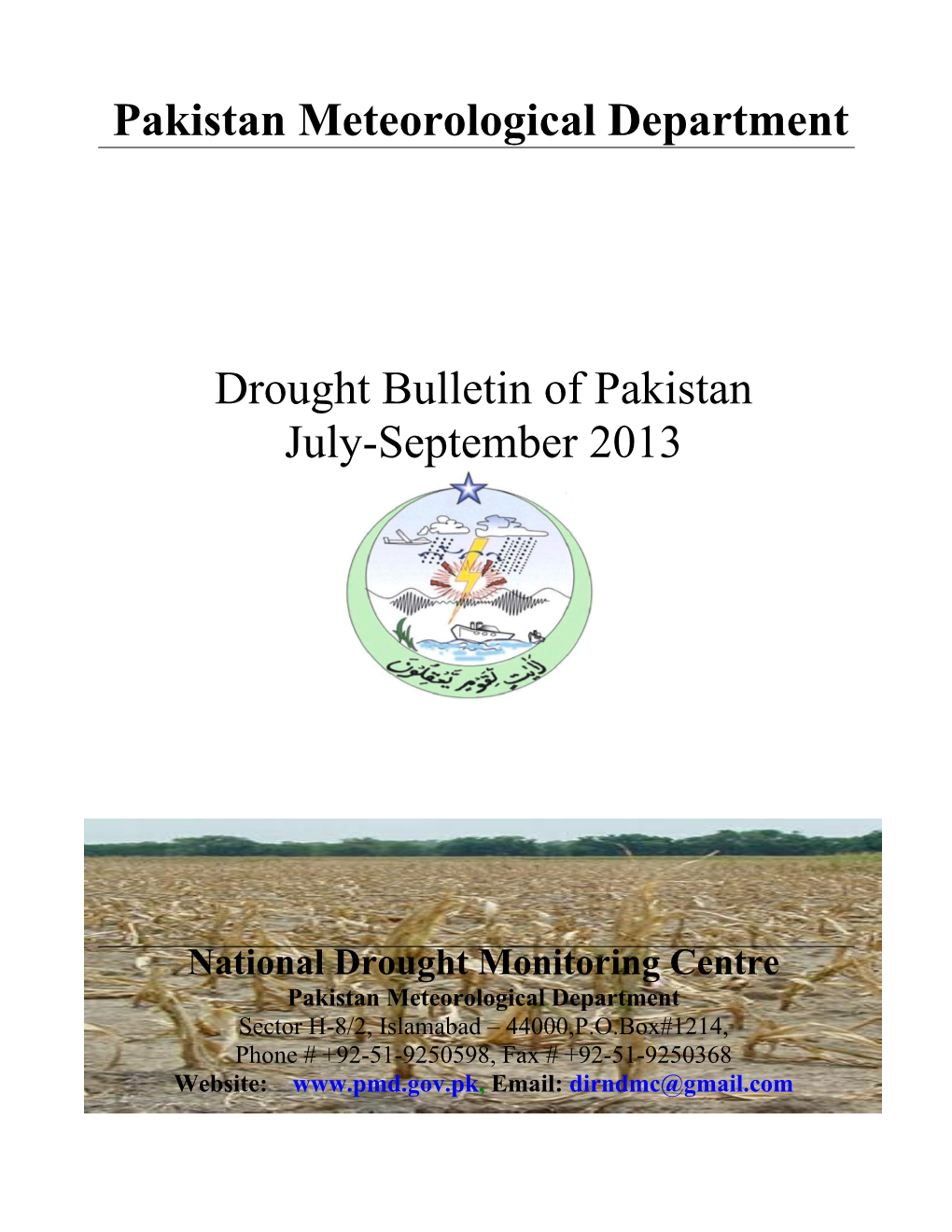 Drought Bulletin 2009