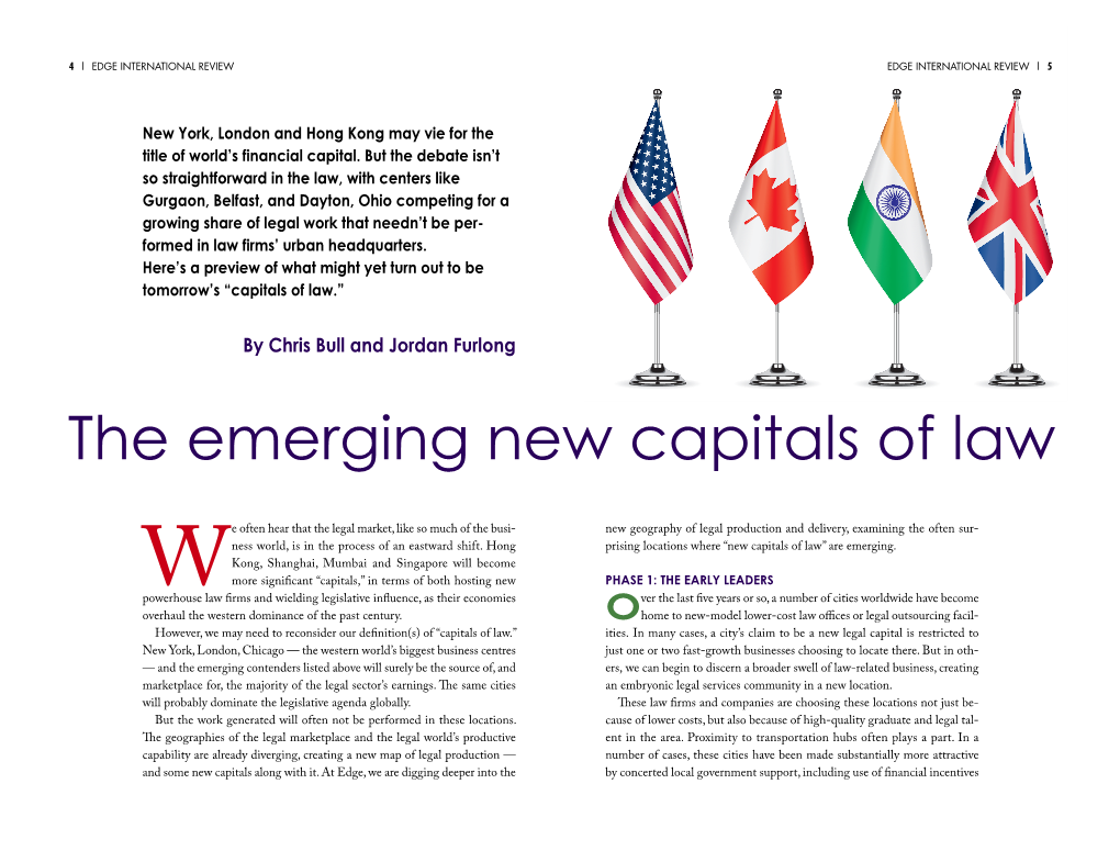 The Emerging New Capitals of Law