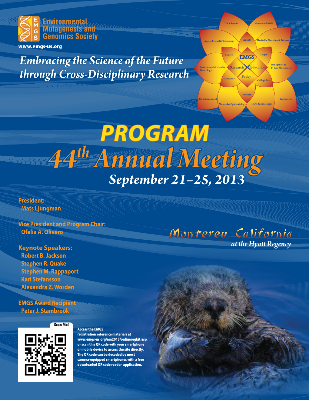 44Th Annual Meeting September 21–25, 2013