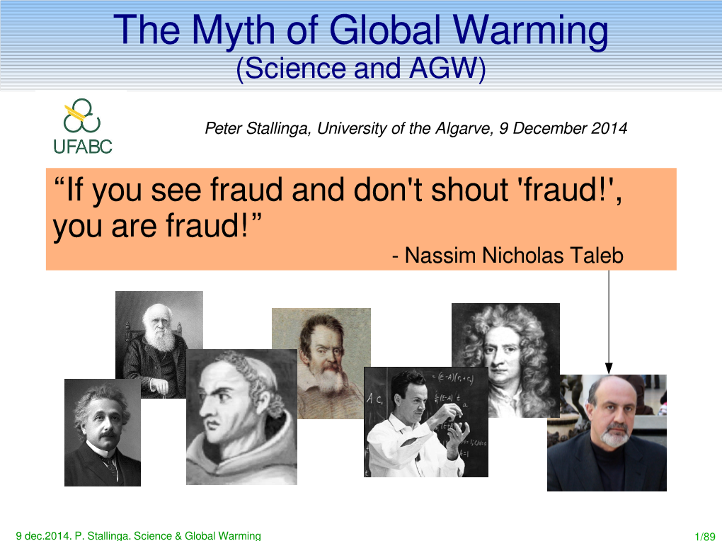 The Myth of Global Warming (Science and AGW)