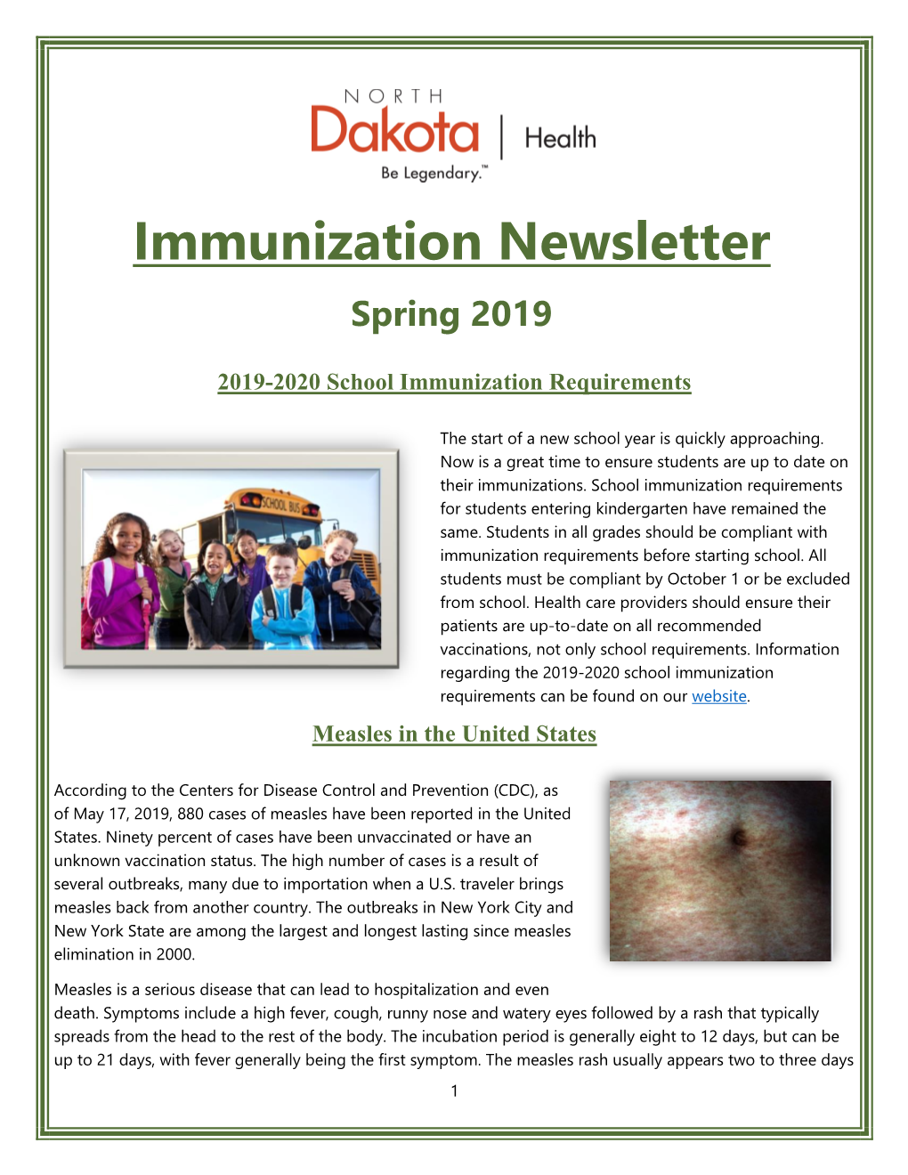 Immunization Newsletter