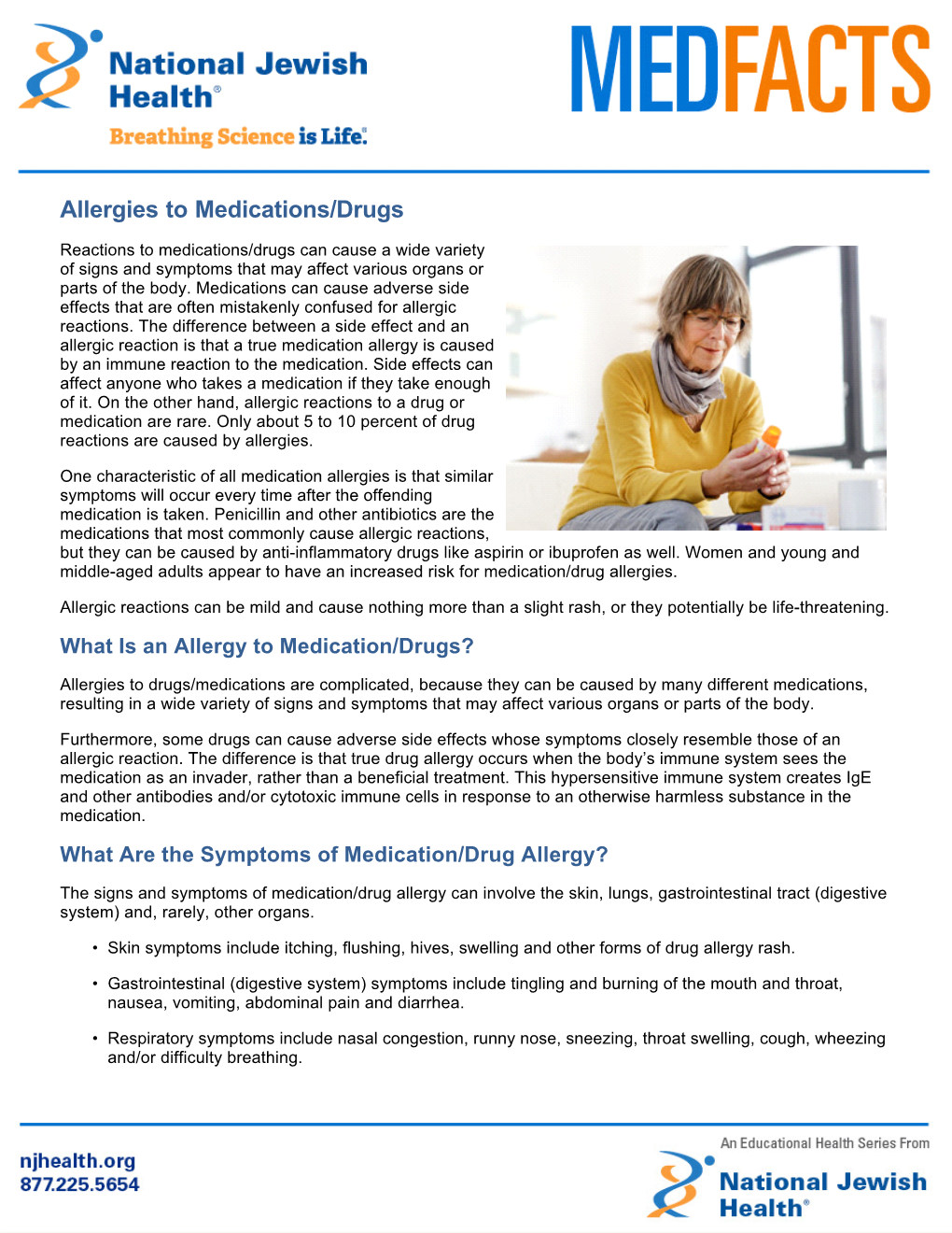 Allergies to Medications/Drugs