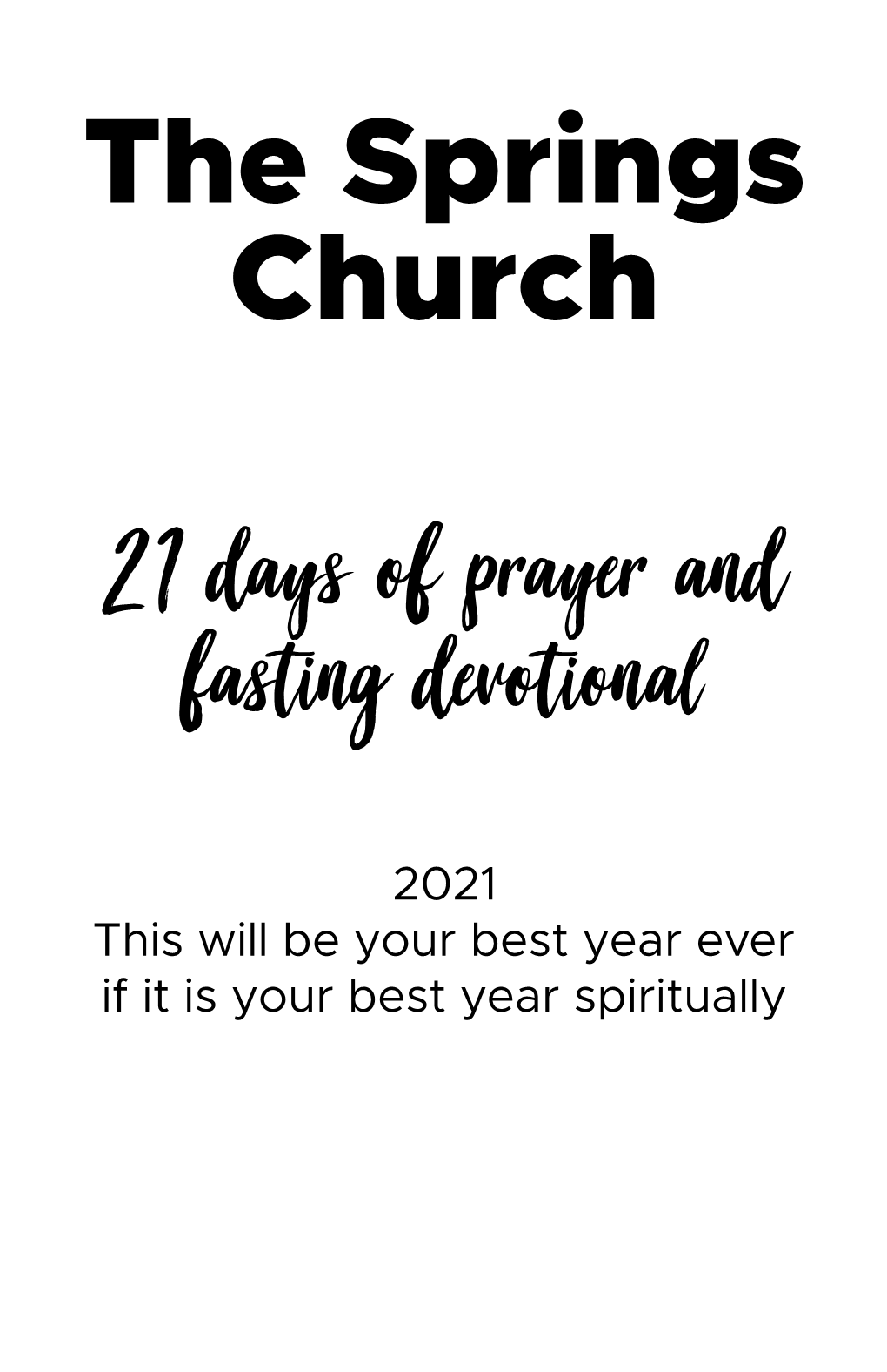 2021 Devotional Week 1