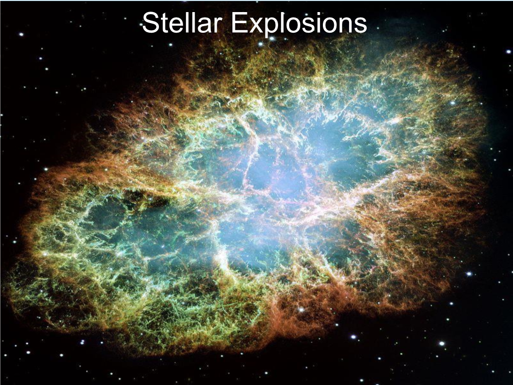 Stellar Explosions Explosions