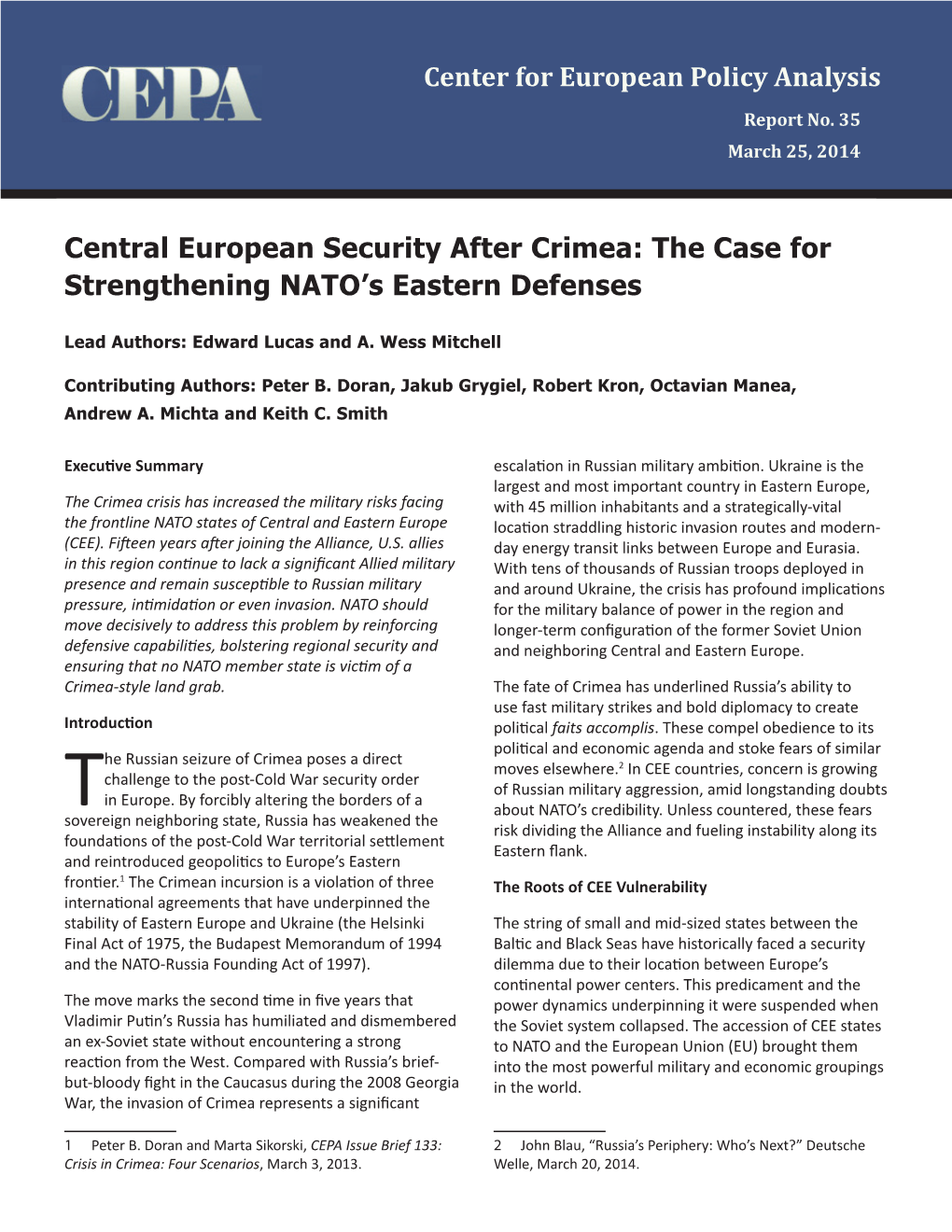 The Case for Strengthening NATO's Eastern Defenses