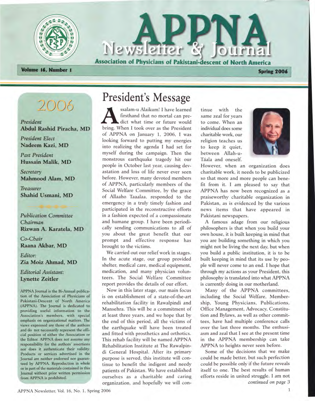 APPNA Spring Journal 2006