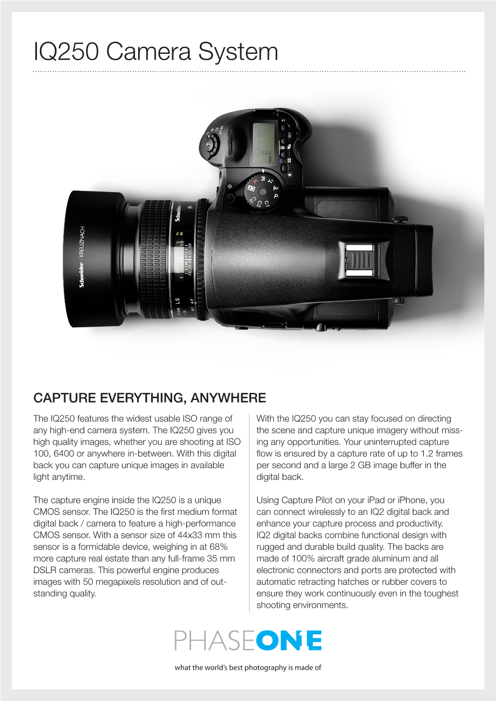 IQ250 Camera System