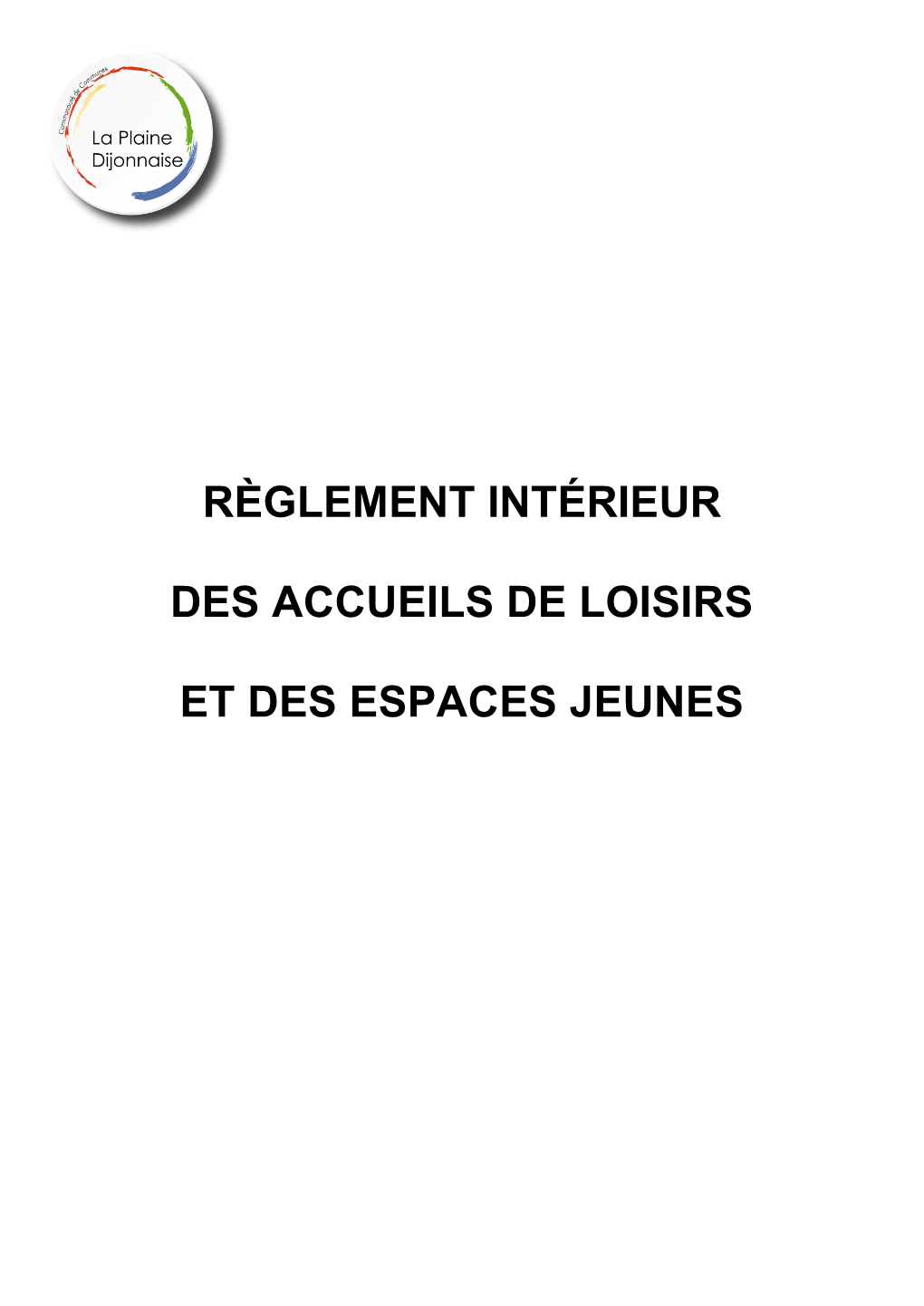 Règlement Intérieur Des Accueils De Loisirs Et Des