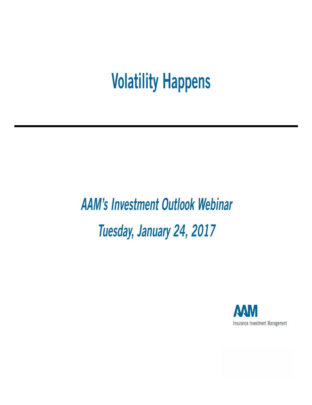 Volatility Happens Sector Webinar