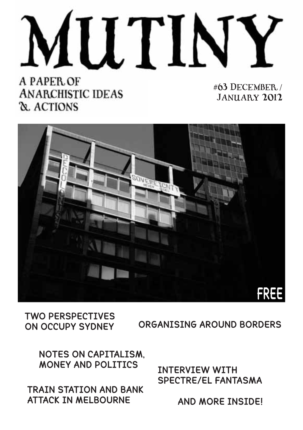 63 December / January 2012 TWO PERSPECTIVES on OCCUPY